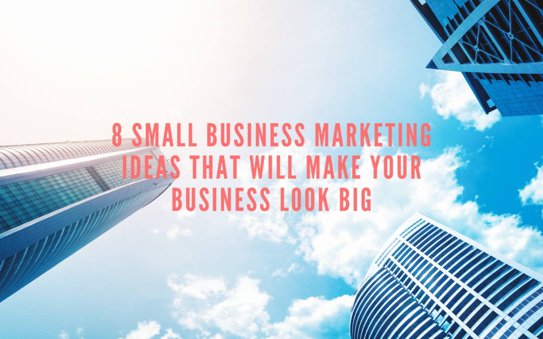 8 Small Business Marketing Ideas That Will Make Your Business Look Big