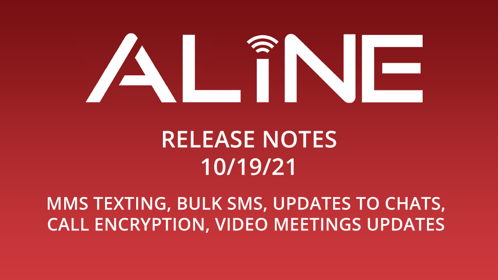 Aline Release Notes 10 19 21